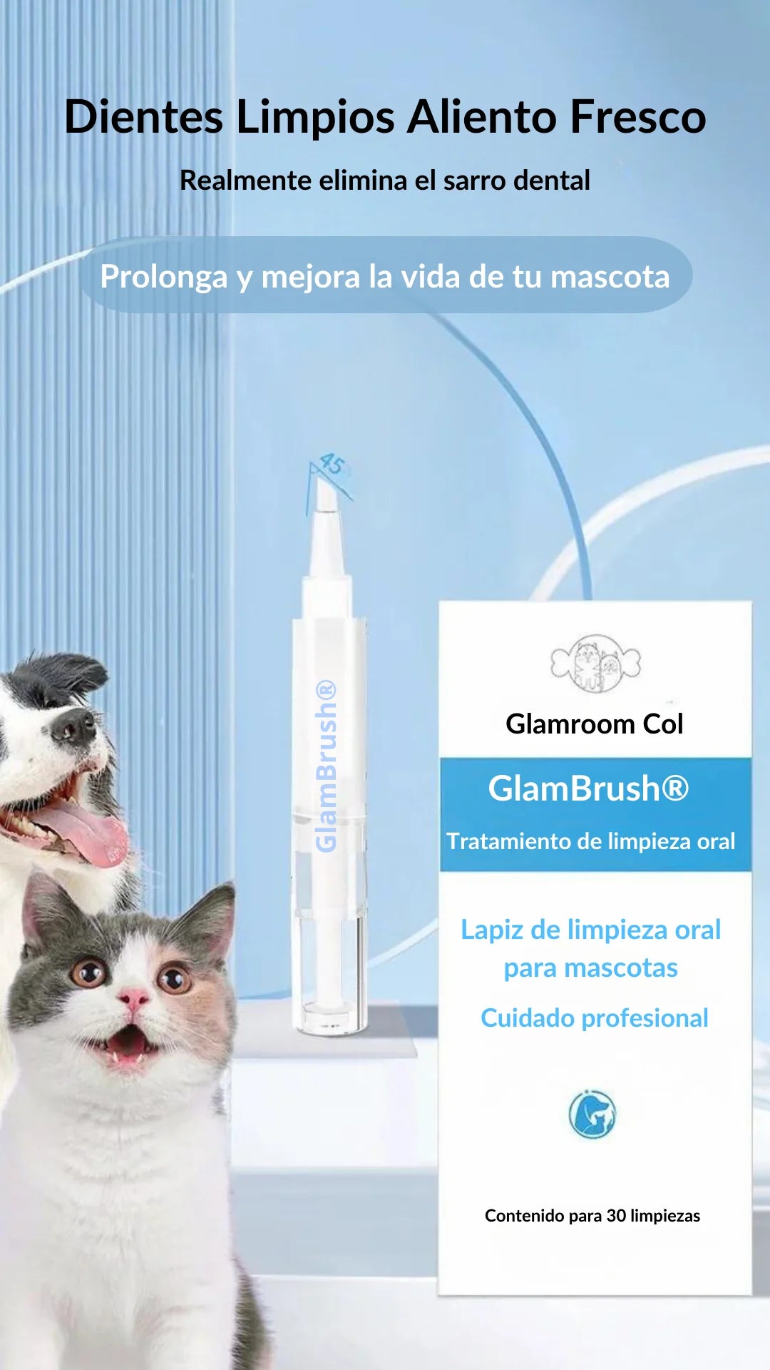 CEPILLO DENTAL LIMPIADOR MASCOTAS