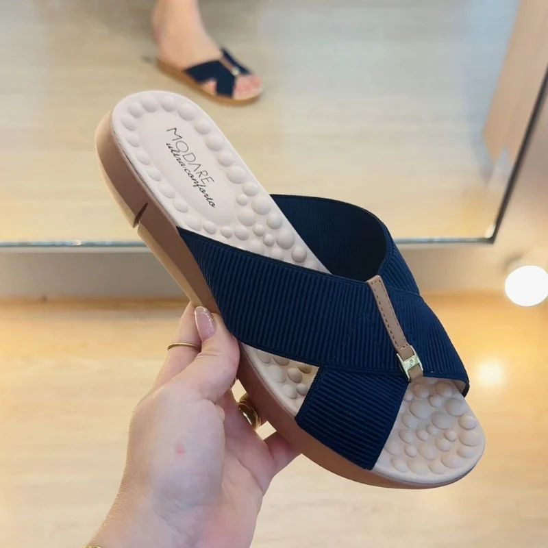 Sandalia Ortopédica Elástica Cruzada