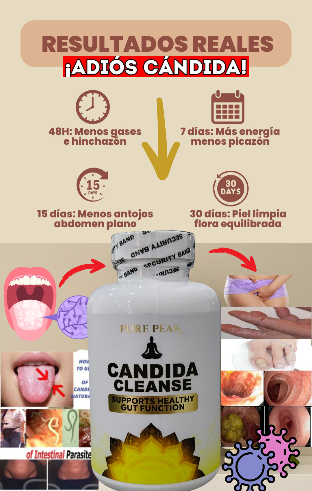 CANDIDA CLEANSE 100% original - ELIMINA TOXINAS DESDE EL PRIMER DÍA + ENVIO GRATIS 🎁