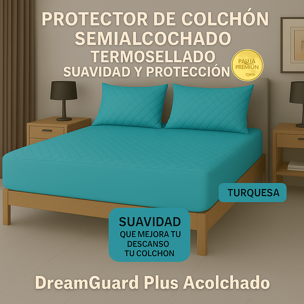 Protector De Colchón Termosellado + Fundas de almohadas