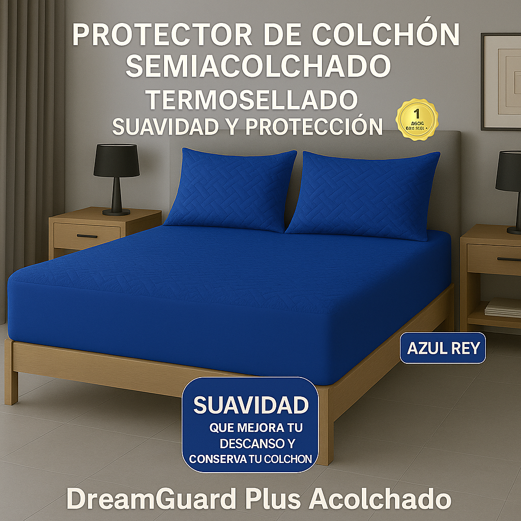 Protector De Colchón Termosellado + Fundas de almohadas