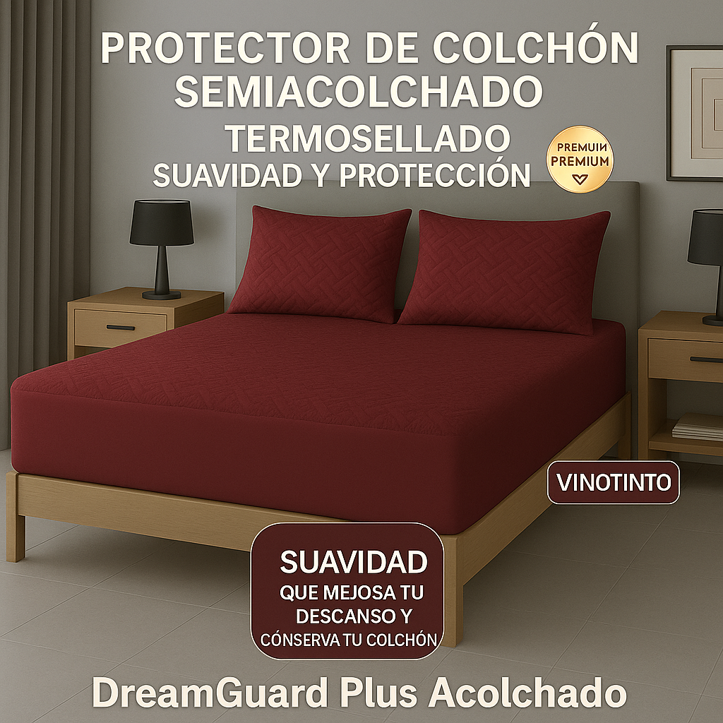 Protector De Colchón Termosellado + Fundas de almohadas