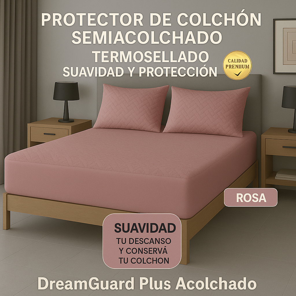 Protector De Colchón Termosellado + Fundas de almohadas