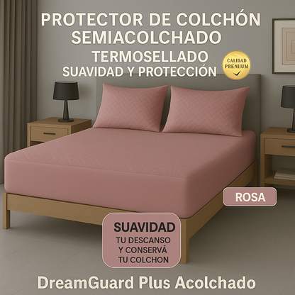 Protector De Colchón Termosellado + Fundas de almohadas