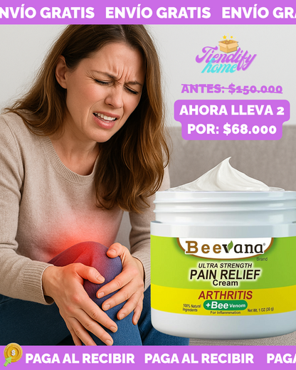 🐝Beevana crema alivida dolores 2X1 - Mejora tu salud y recupera tu vida sin dolores