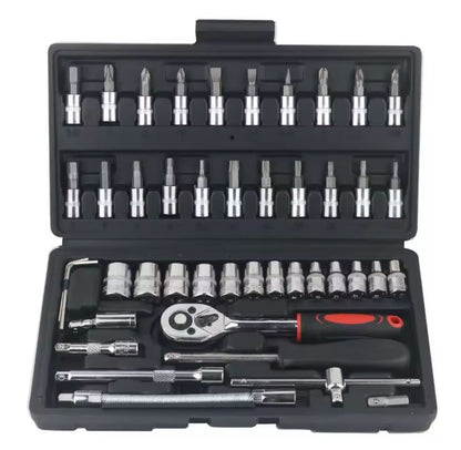 ToolMaster Pro 46 Juego de Llaves de Vaso en Acero de Vanadio